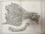 an old map of the city of london in a hand - drawn book