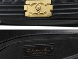 chanel black quilted lambskin double flap bag with gold hardware