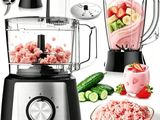 a blender that has a mixture of food in it