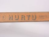 a wooden baseball bat with the word hurty on it
