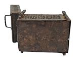 an old toaster that has been turned into a toaster