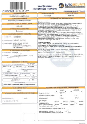 un document comportant un code-barres au recto et un autre au verso