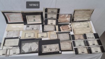 a table with a lot of old papers on it