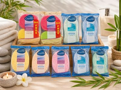 Lot de 50 paquets d'éponge de douche divers
