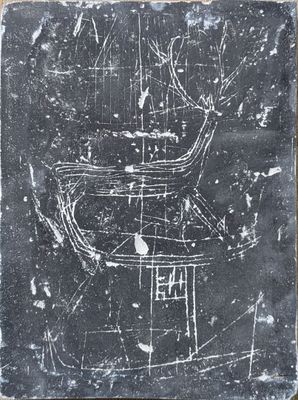 an image of a black and white drawing on a piece of paper