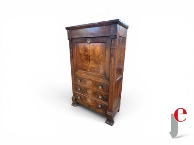 an image of a wooden chest of drawers on a white background