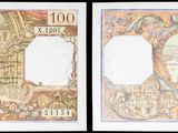 deux images d'une série de trois billets différents sur lesquels figurent les portraits d'un homme et d'une femme