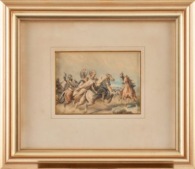 Theodor SCHLOEPKE (1812-1887) La mort de Niklot – Étude prép…