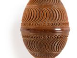 a wooden box with a decorative design on it