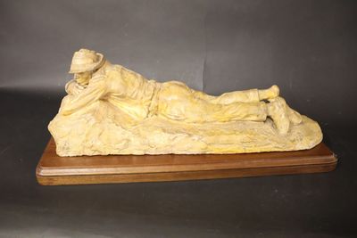 Ernest NIVET (1871-1948) Berger couché