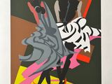 une image représentant un tableau où figurent deux femmes vêtues de noir et de rouge