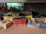 many boxes of electronic equipment sitting on the floor