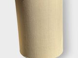 a close up of a lamp shade on a white background