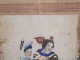a picture of a painting on the wall of a room