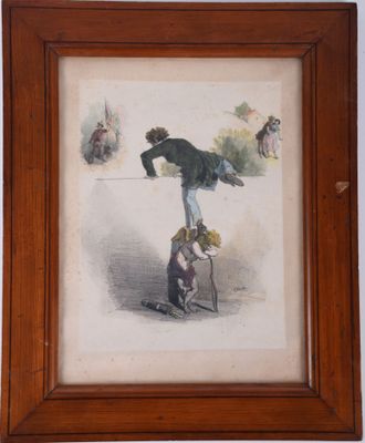 tableau représentant un homme assis sur une chaise avec un chien couché par terre