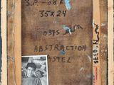 an old picture frame with a picture of a man and a woman