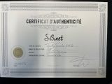 un certificat sur lequel figure la photo d'un homme