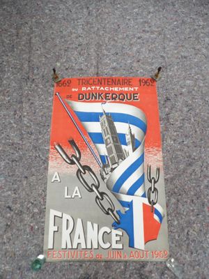 signed autographed poster of a french air force plane from the 1940s