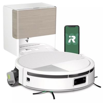 an image of a robotic vacuum cleaner with a phone on top of it