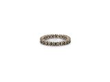 a close up of a silver ring on a white background