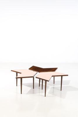 paire de tables d'appoint danoises en teck datant du milieu du siècle dernier