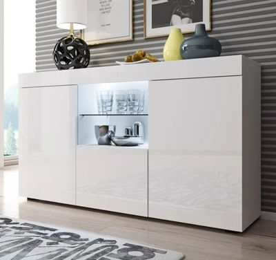 Buffet Bahut SEFORA, 2 portes et 1 tiroir , éclairage LED , …