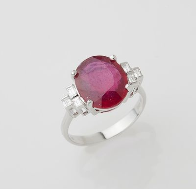 a ruby and diamond ring