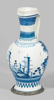 Künersberger-Enghalskanne Fayence. Forme de balustre avec ba…