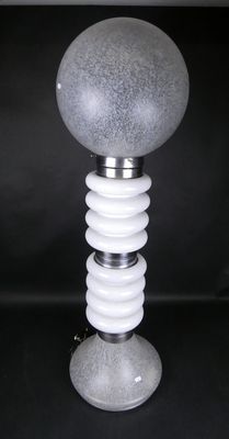 Luminaire: Lampadaire en verre soufflé de Murano et monture …