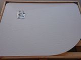 a picture of a piece of white paper on a pallet