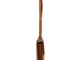 wooden toothbrush with a wooden handle on a white background