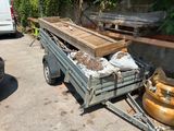 a truck that has a lot of stuff in the back of it