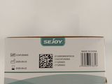 a close up of a person holding a box with a barcode on it
