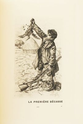 illustration of a man holding a bird in his hand while standing on a beach
