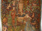 an image of a tapestry hanging on a wall in a room