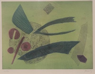 Henri GOETZ (1909-1989) Composition abstraite