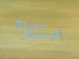 an image of a painting of a horse with a name painted on it