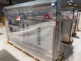 several pallets of pallets are stacked on pallets in a warehouse