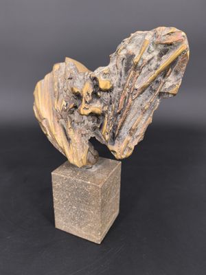Pierre Sulmon (1932-2008), Sculpture en bronze, le socle en …