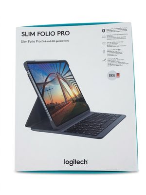 logitech slim folio pro keyboard case for ipad 12