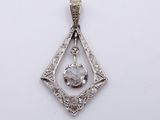 an image of a pendant with a diamond in the middle of it