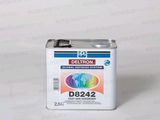 the canister of deltron d8322 is sitting on a white surface