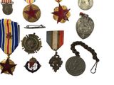 many medals and medals on a white background