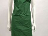 the mannequin is wearing a green dress with a halt