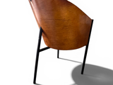 an image of a wooden chair with a shadow on it