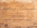 a wooden box with a sign on it that says medog gru bourgens