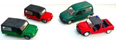 Lot de 4 voitures miniatures Citroën 1/43 comprenant 2 véhicules sur l - Photo 1