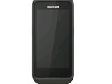 vue arrière d'un téléphone portable noir sur fond blanc