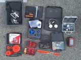 a lot of items that are laying out on the ground