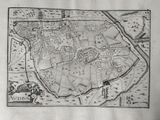 an old map of the city of london in the 17th century